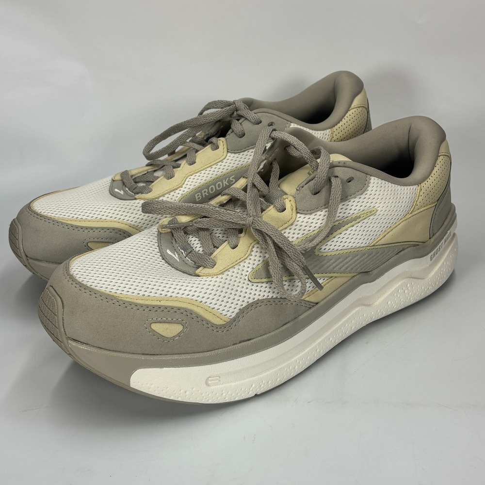 Brooks Ghost Max Men's Size 12.5 Running Shoes Tan Cream 1104441D335 Medium D